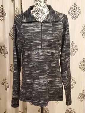 Under Armour Black and Gray Half-Zip Athletic Pullover